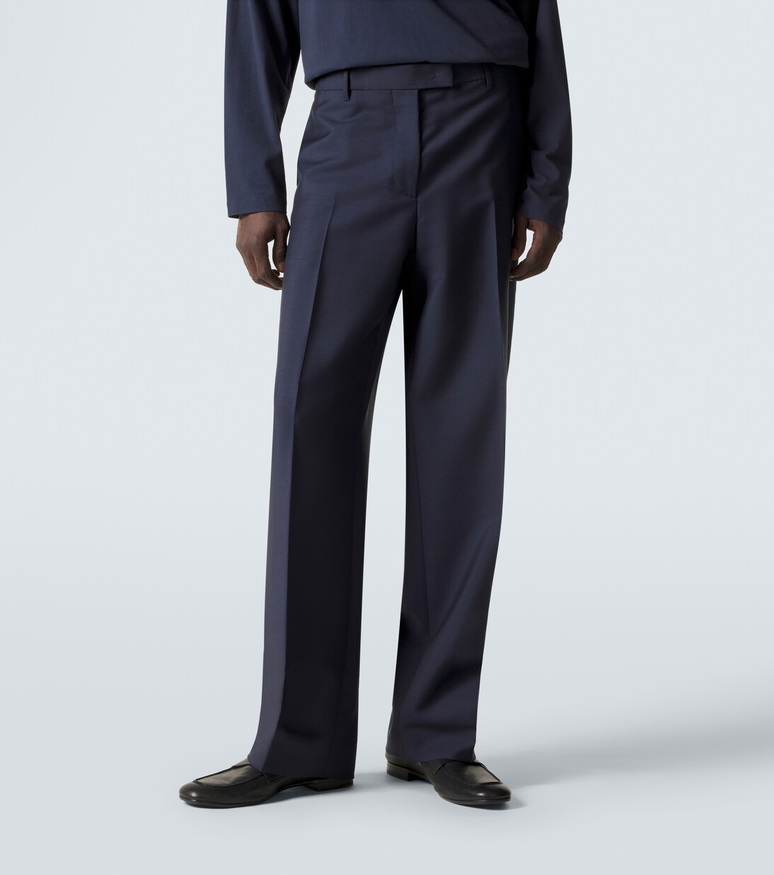 Pleated mohair and wool straight-leg pants | Miu Miu