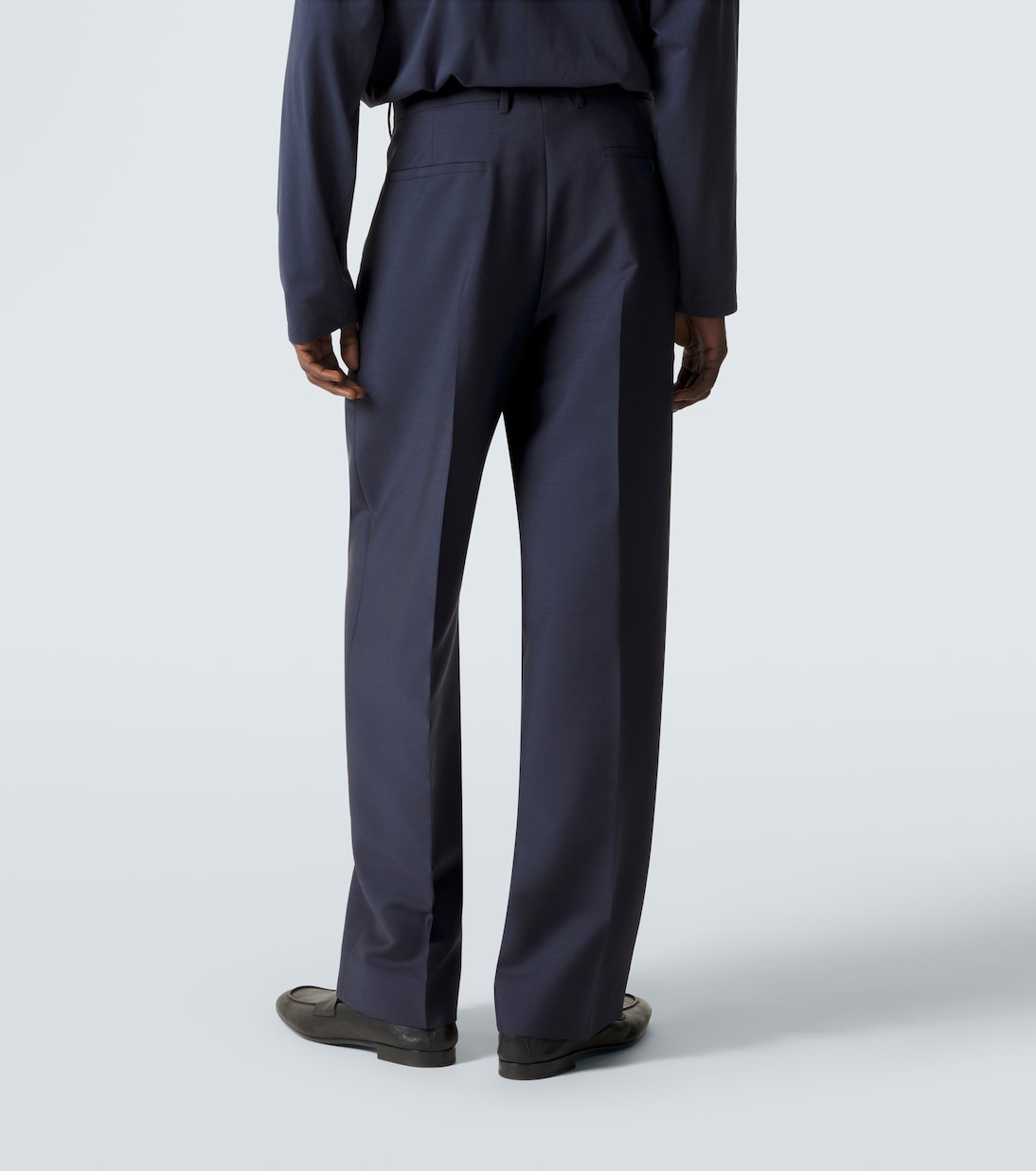 Pleated mohair and wool straight-leg pants | Miu Miu