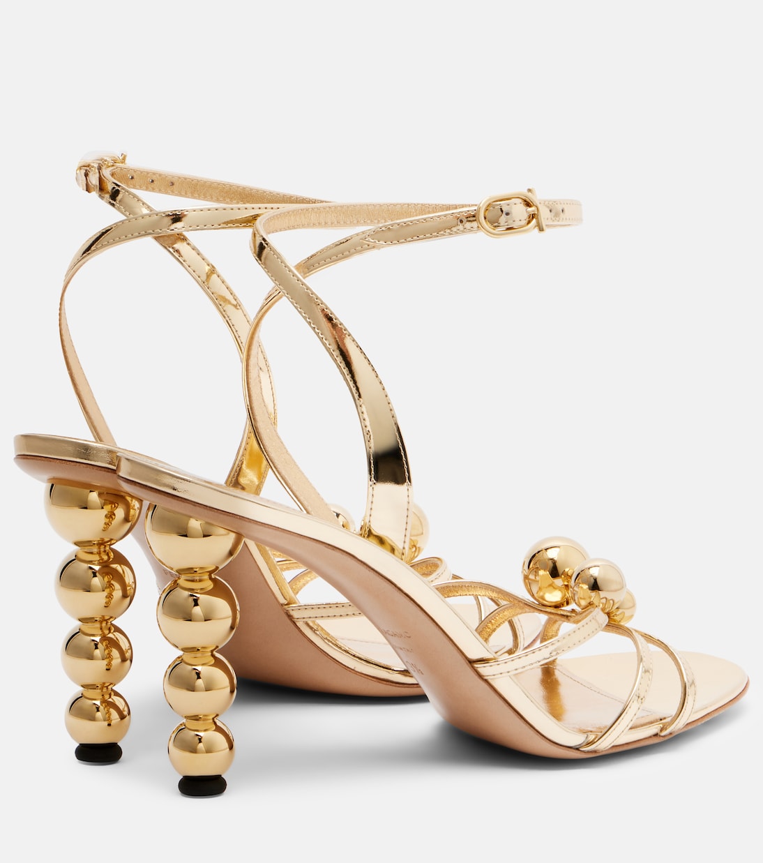 Karina metallic leather sandals | Ferragamo