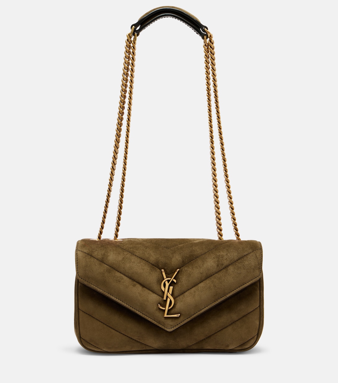 Loulou Small suede shoulder bag | Saint Laurent