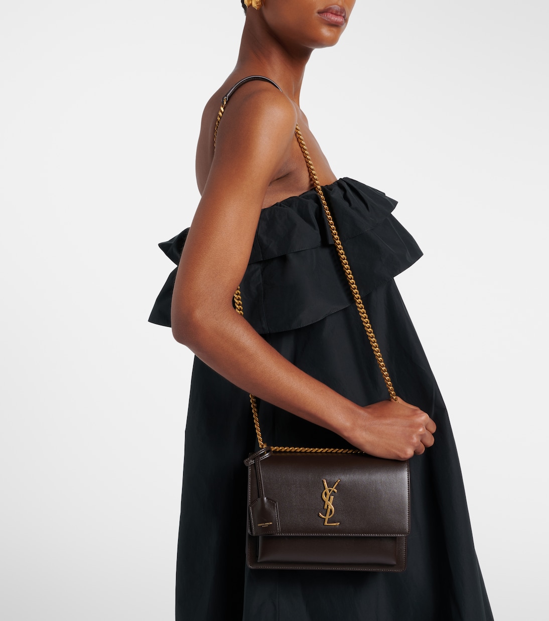 Bolso al hombro Cassandre de piel | Saint Laurent