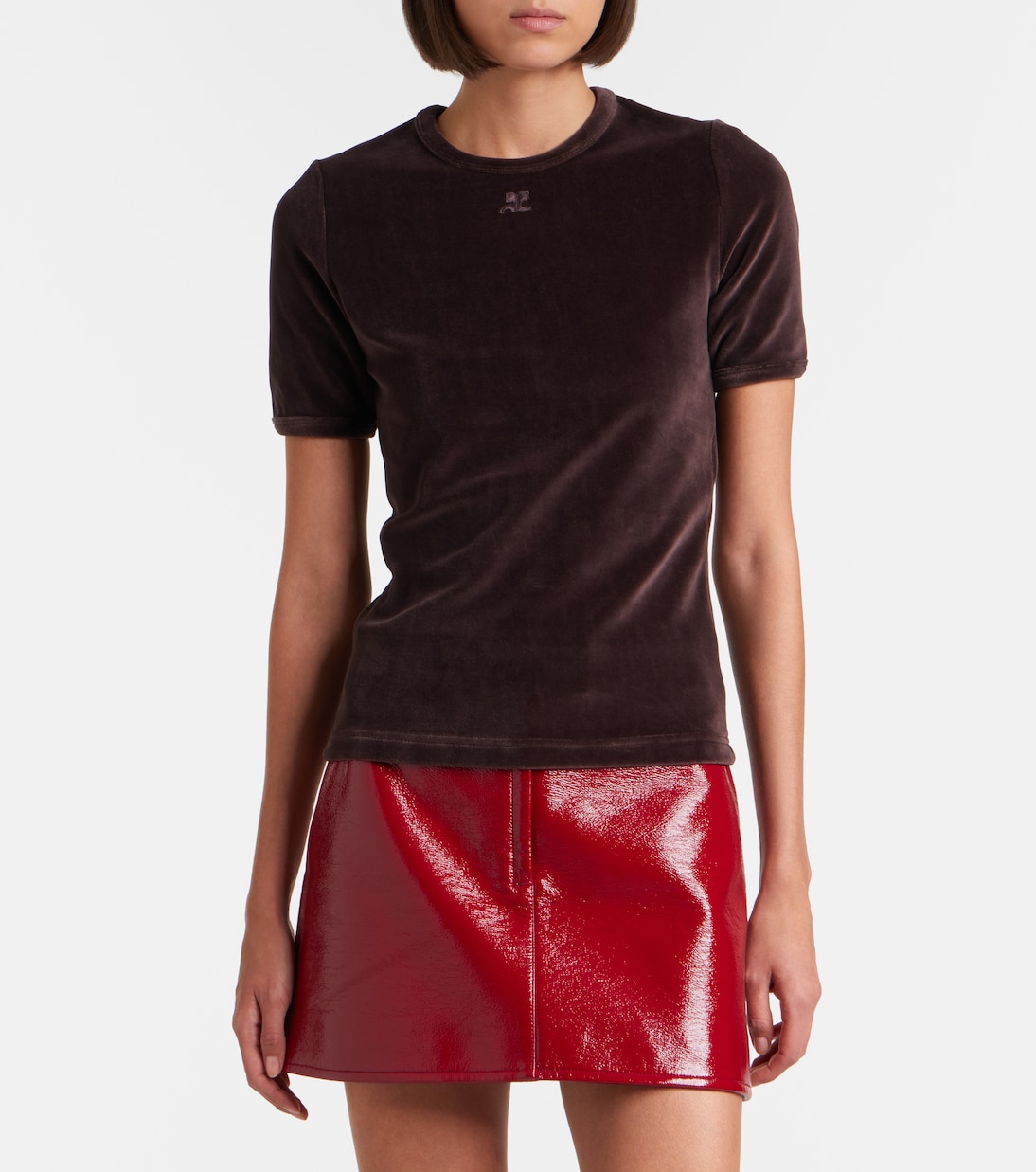 T-Shirt aus Samt  | Courrèges