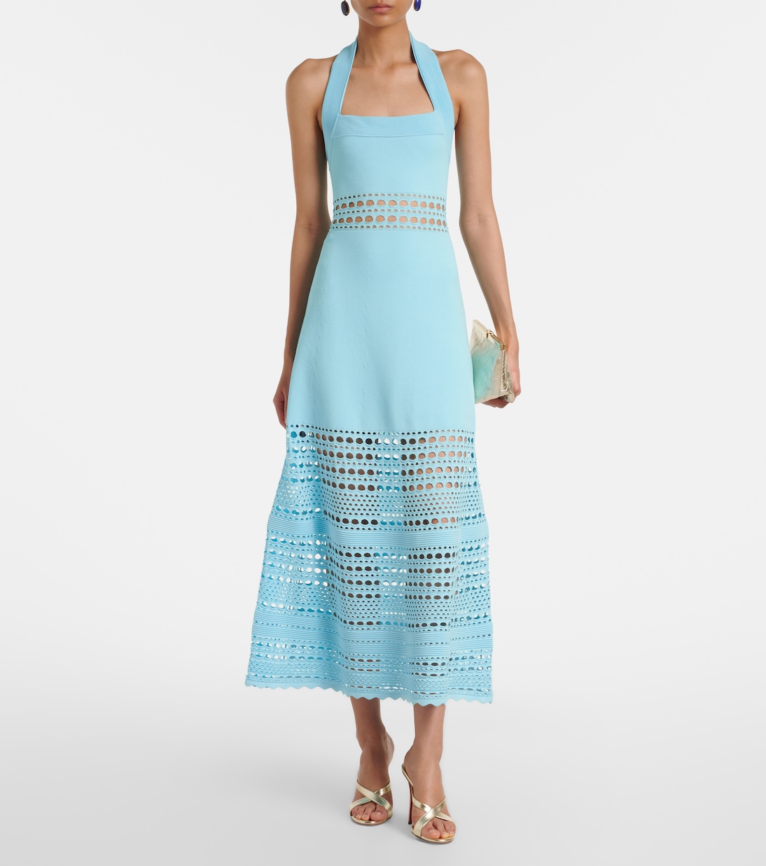 Vestido midi calado Blayne | Simkhai