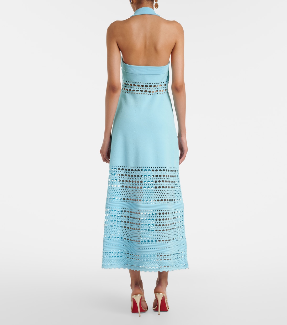 Vestido midi calado Blayne | Simkhai