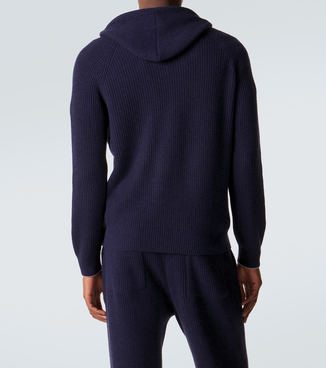 Ribbed-knit cashmere zip-up cardigan  | Brunello Cucinelli