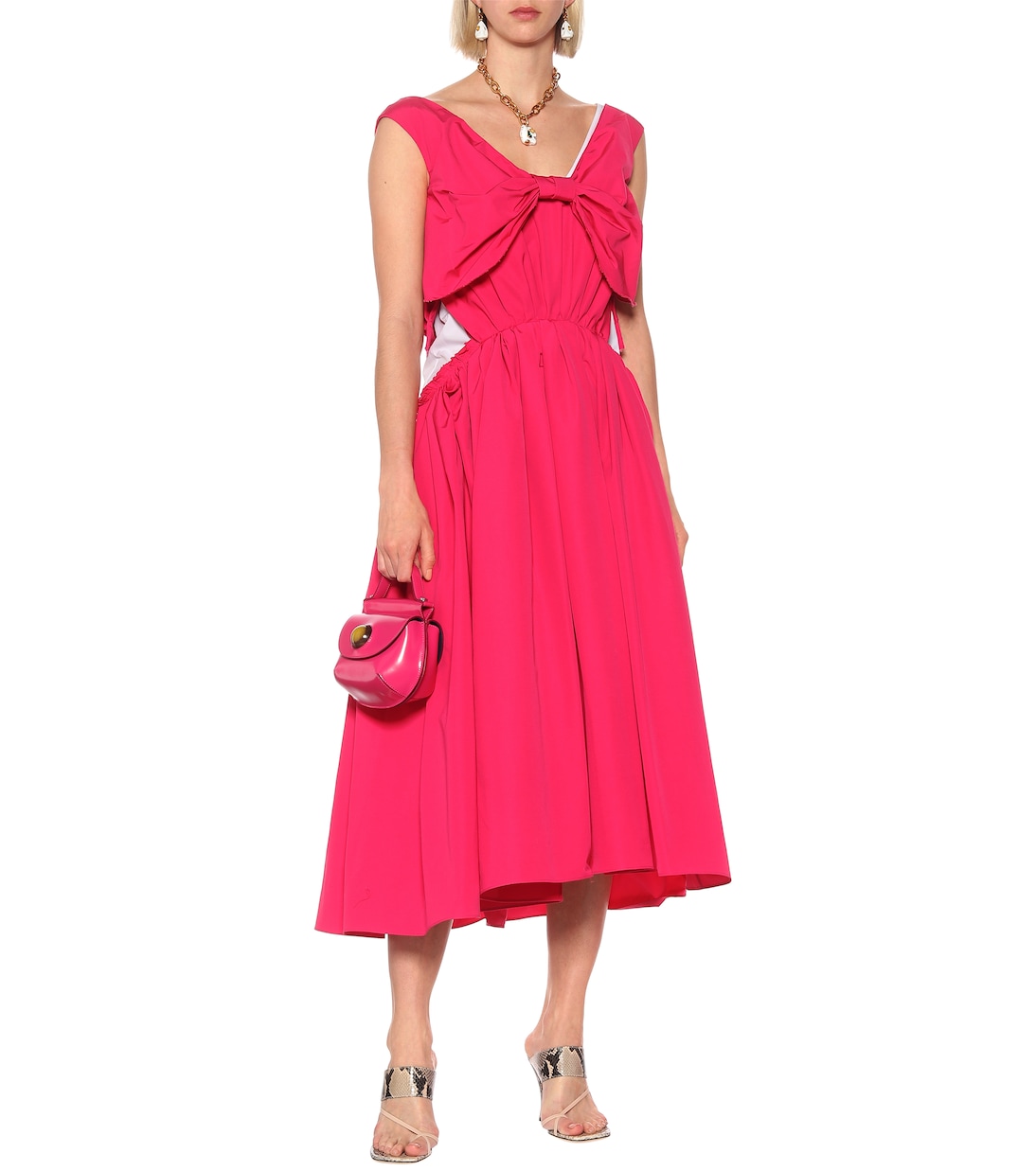 Robe midi en coton mélangé | Marni