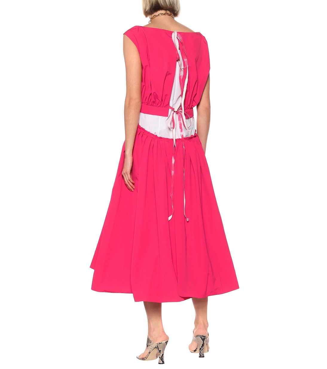 Robe midi en coton mélangé | Marni