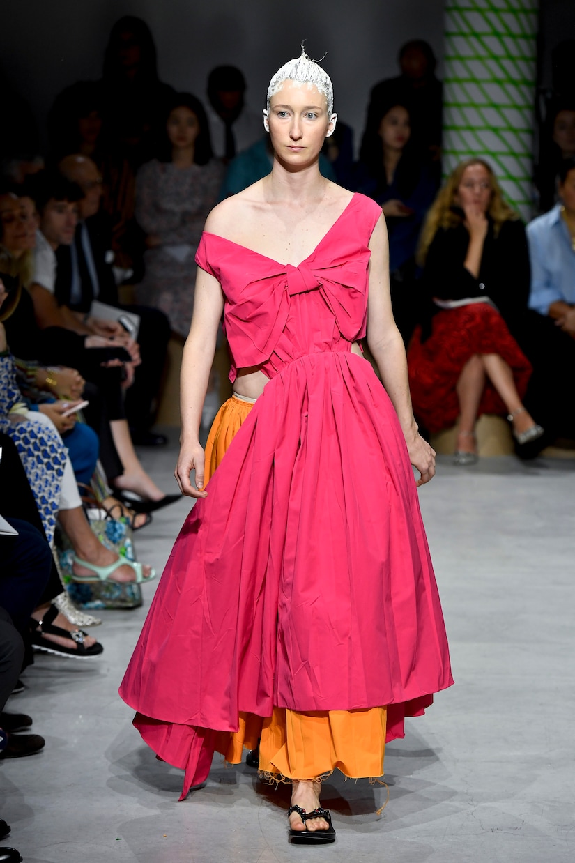 Robe midi en coton mélangé | Marni