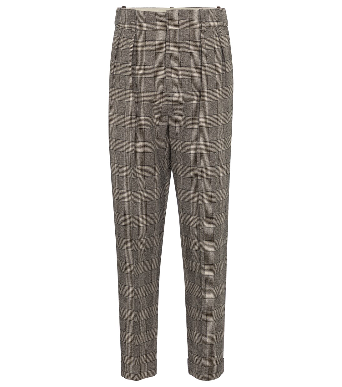 Karierte High-Rise-Hose Oceyo | Isabel Marant