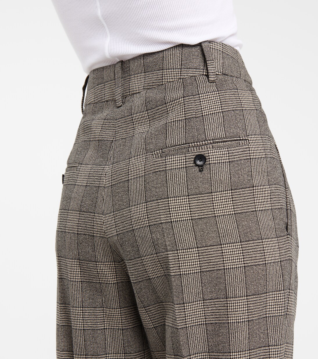 Karierte High-Rise-Hose Oceyo | Isabel Marant