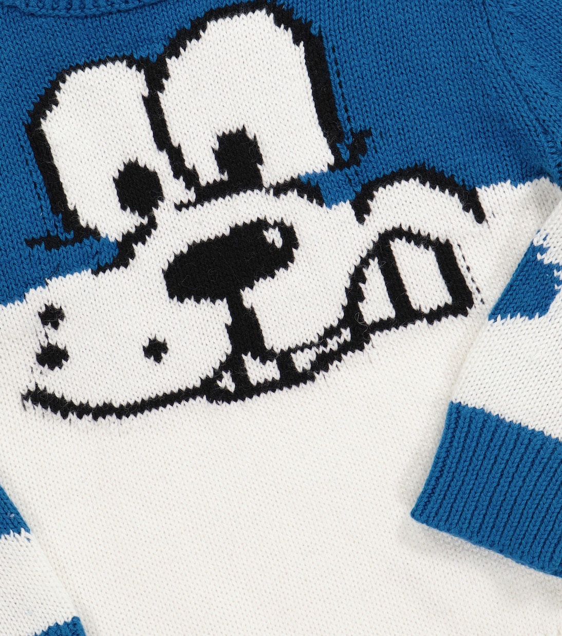 Dog intarsia cotton-blend sweater | Stella McCartney Kids