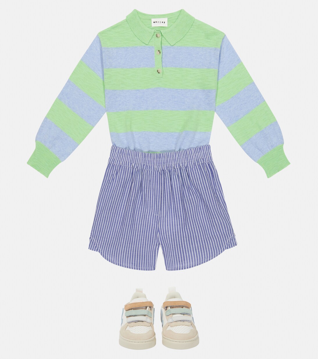 Pepper striped cotton-blend sweater | Morley