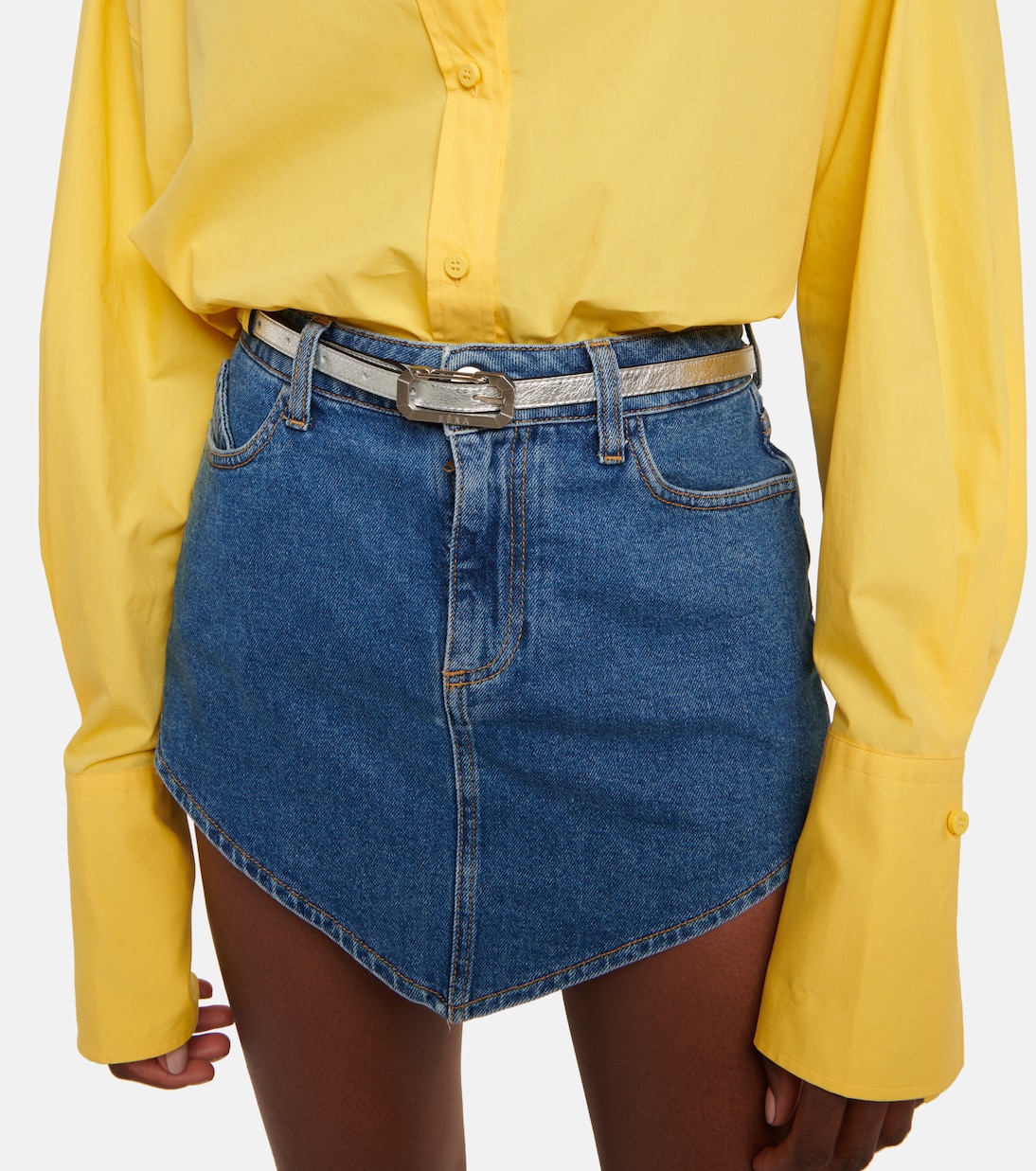 Metallic leather belt | Eéra