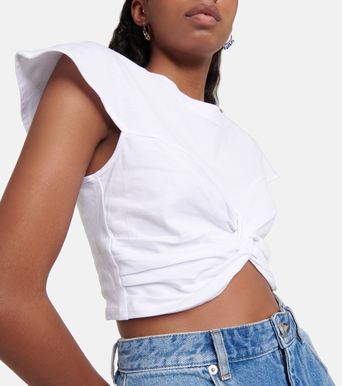 Cropped-Top Zineae aus Baumwolle | Isabel Marant