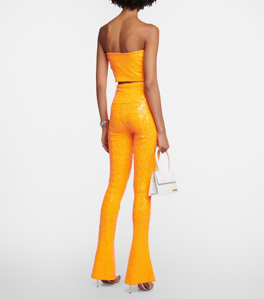 Cropped-Top mit Pailletten | Norma Kamali