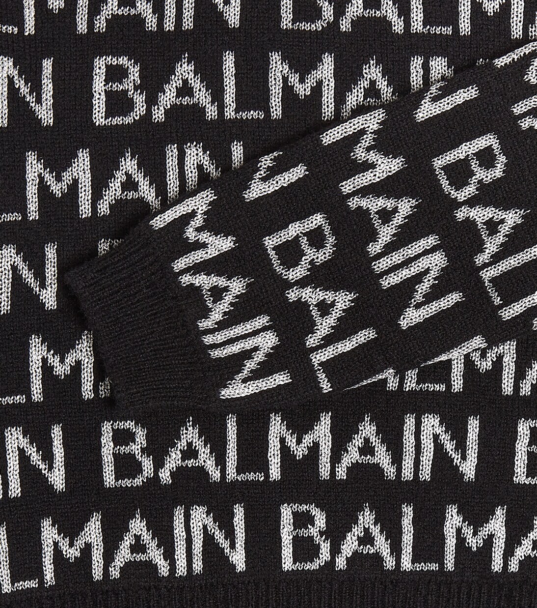 Logo intarsia wool-blend sweater | Balmain Kids