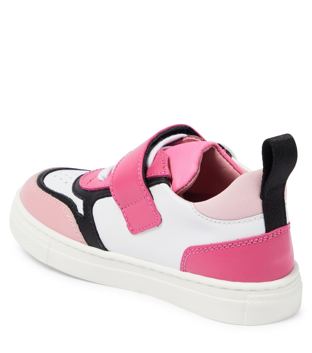 Leather-trimmed sneakers | Moschino Kids