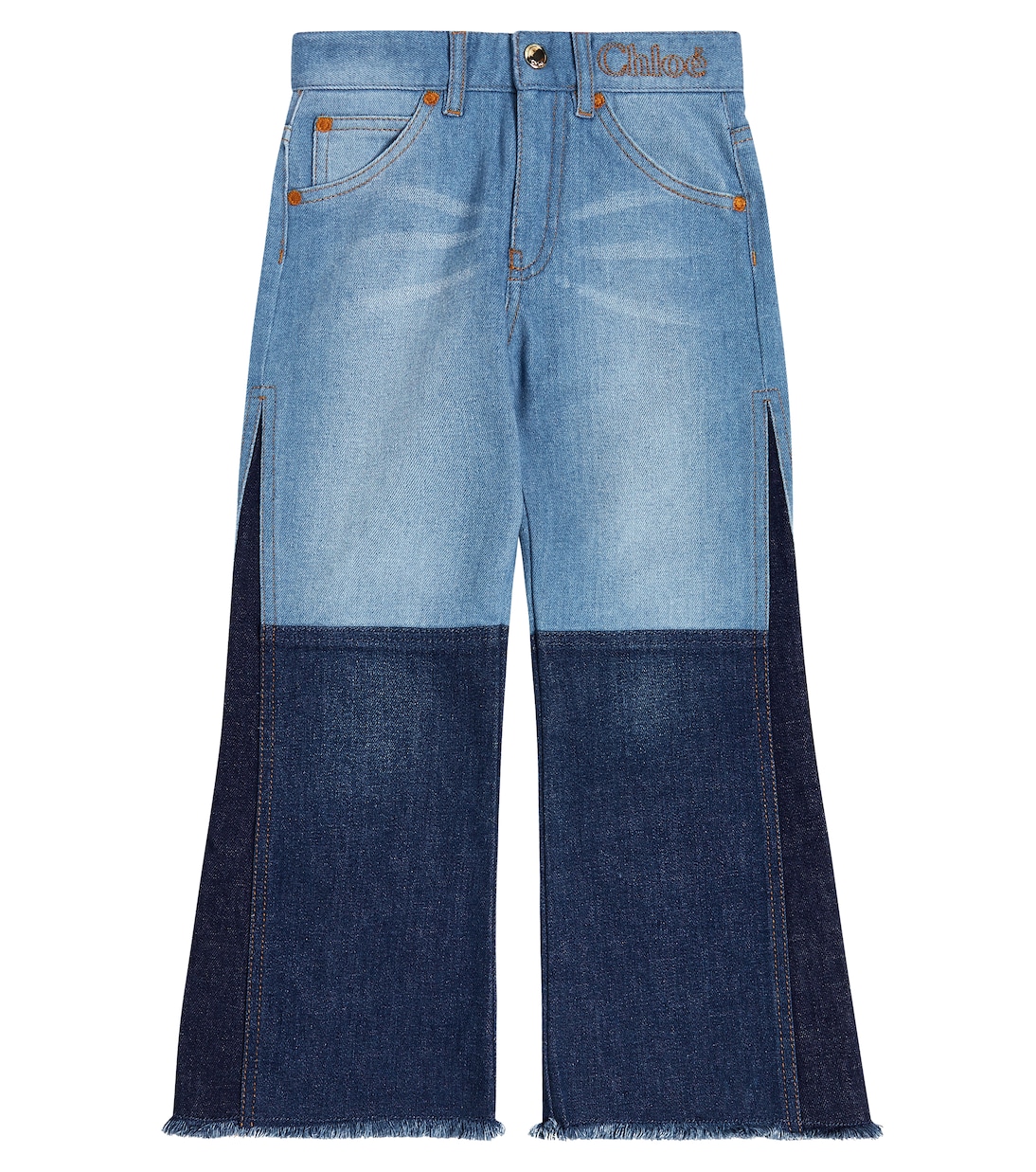 Paneled wide-leg jeans | Chloé Kids