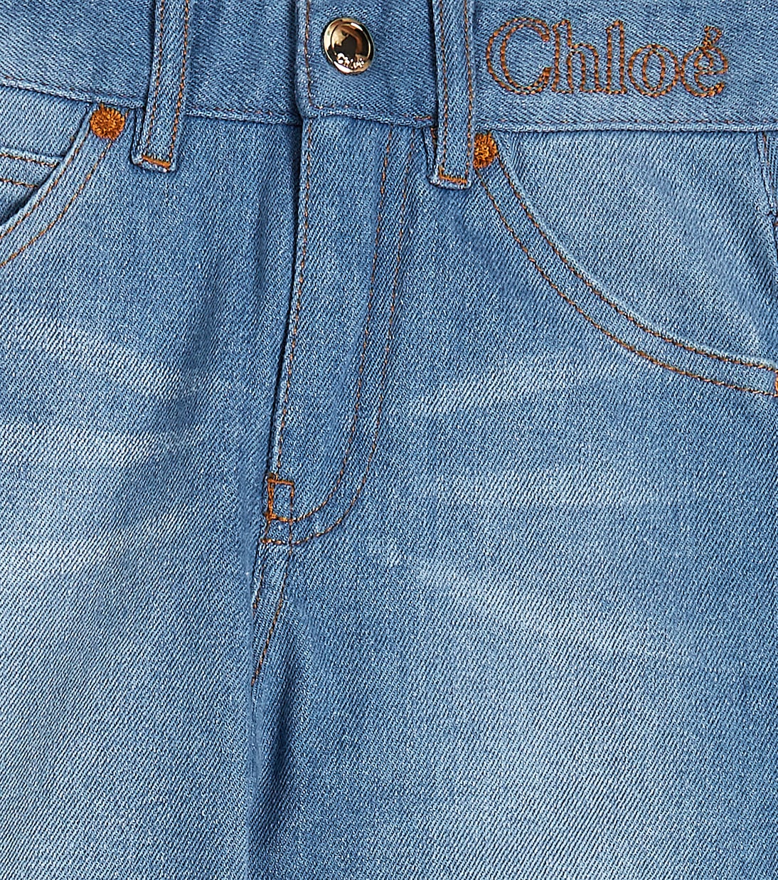 Paneled wide-leg jeans | Chloé Kids