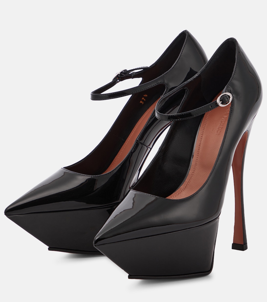 Plateau-Pumps Yigit aus Lackleder | Amina Muaddi