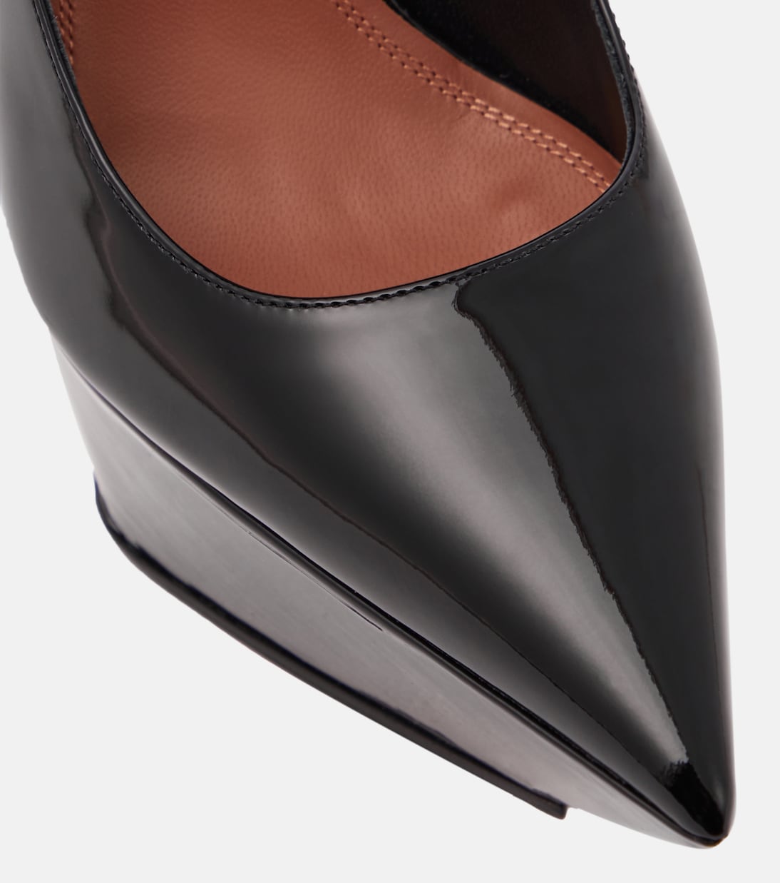 Plateau-Pumps Yigit aus Lackleder | Amina Muaddi