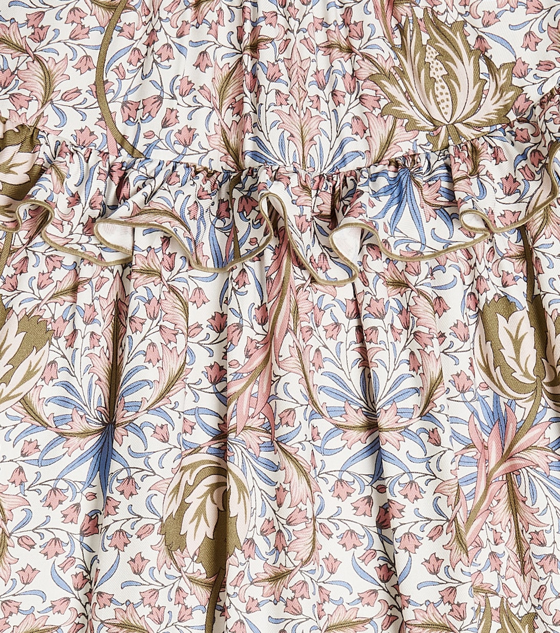 Floral ruffle-trimmed dress | Il Gufo