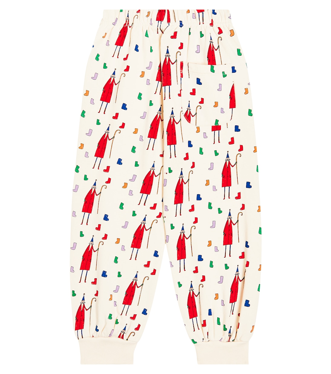 Printed cotton jersey sweatpants | Jellymallow