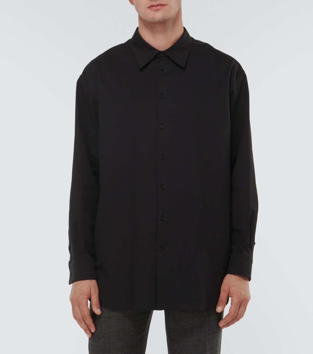 Lukre oversized cotton-blend poplin shirt | The Row
