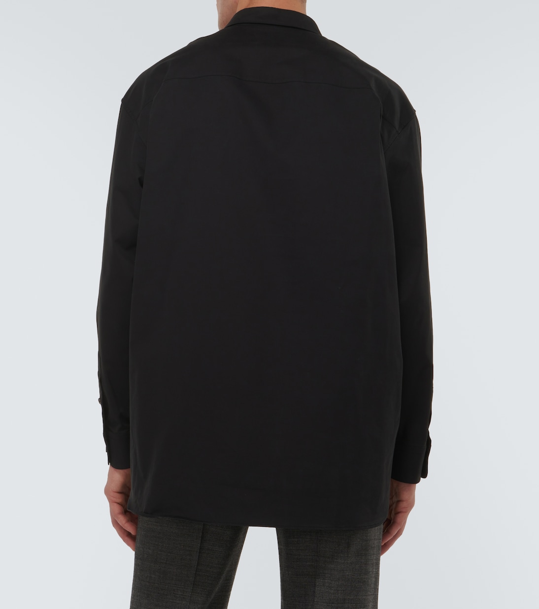 Lukre oversized cotton-blend poplin shirt | The Row