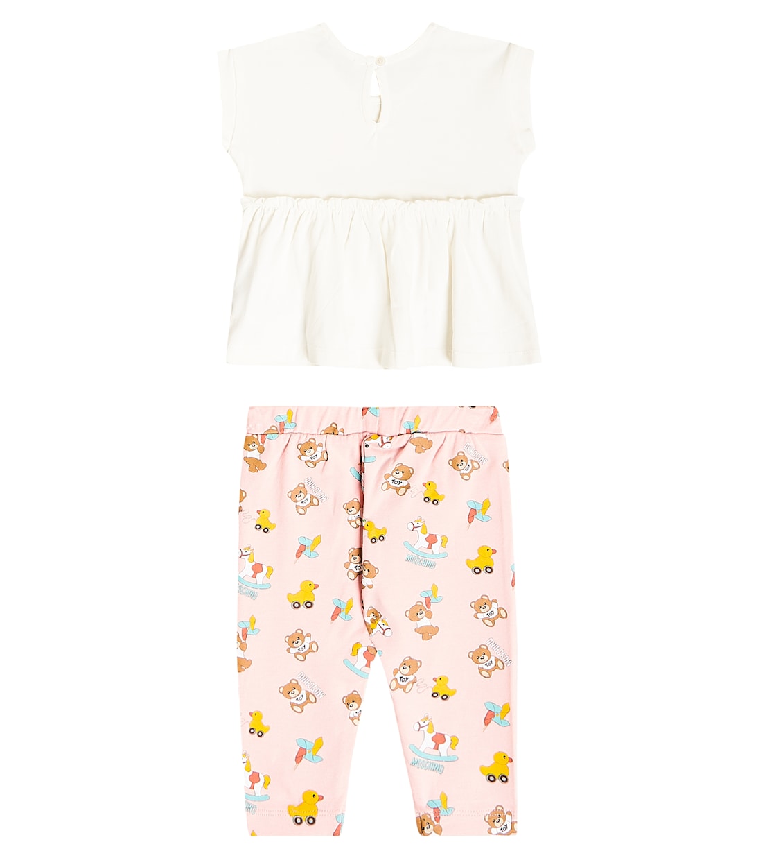 Baby printed jersey T-shirt and leggings set | Moschino Kids