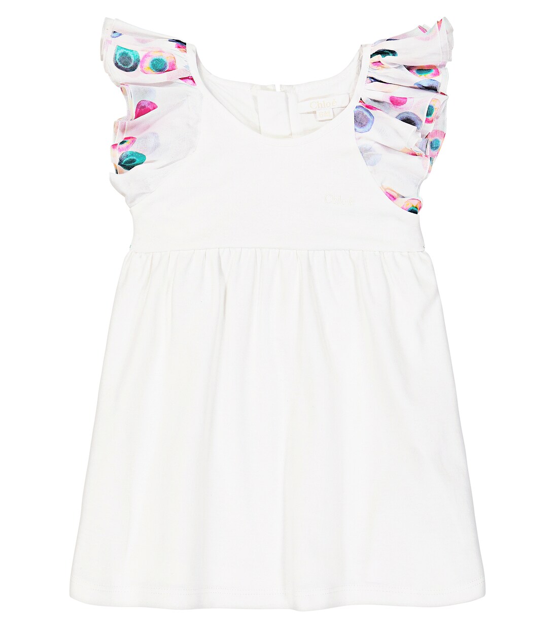 Baby embroidered cotton dress  | Chloé Kids