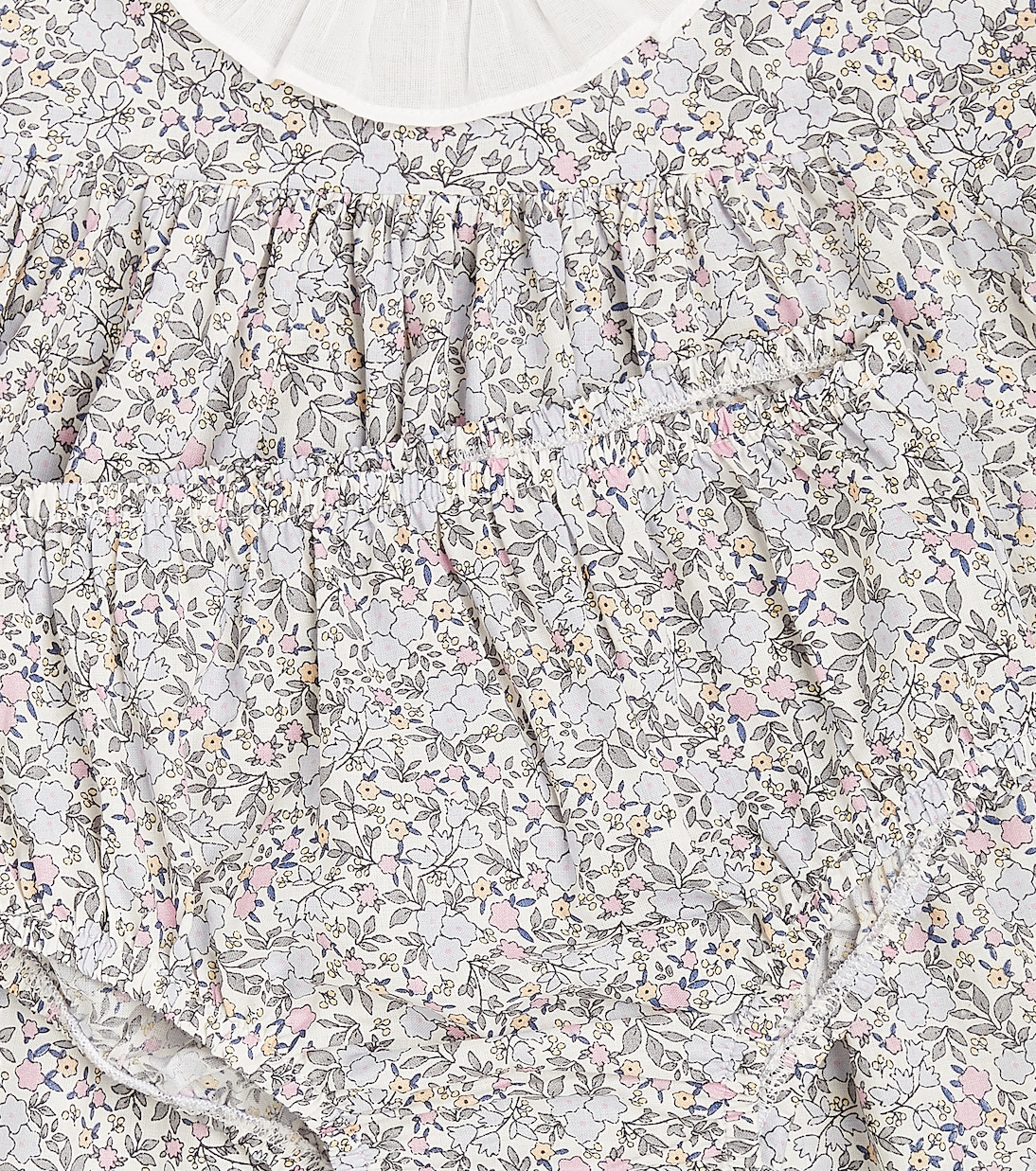 Bébé – Set robe et culotte bloomer en coton | Il Gufo