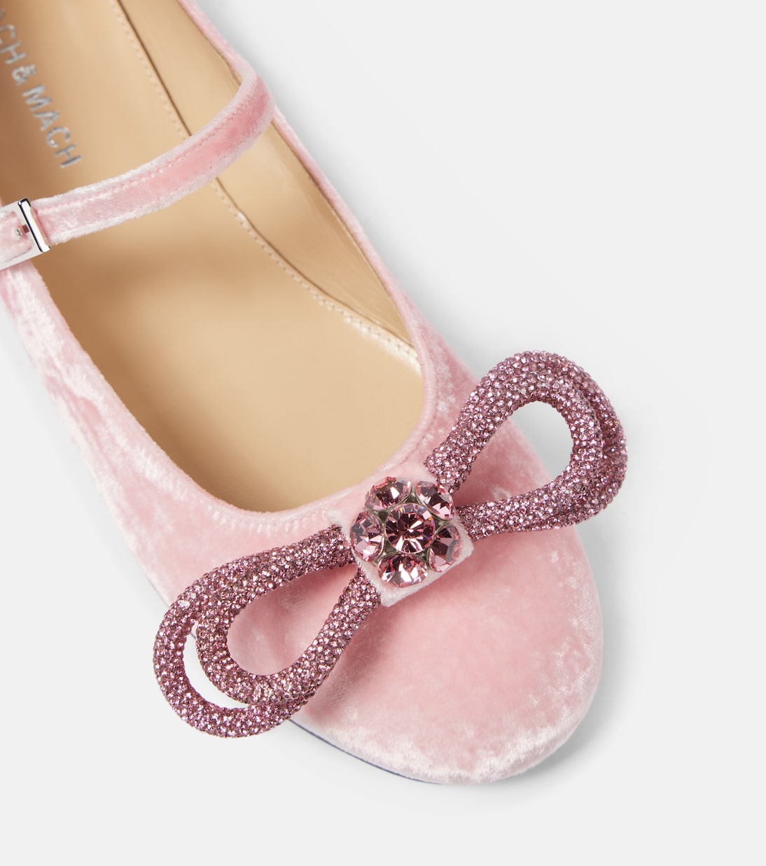 Double Bow velvet ballet flats | Mach & Mach