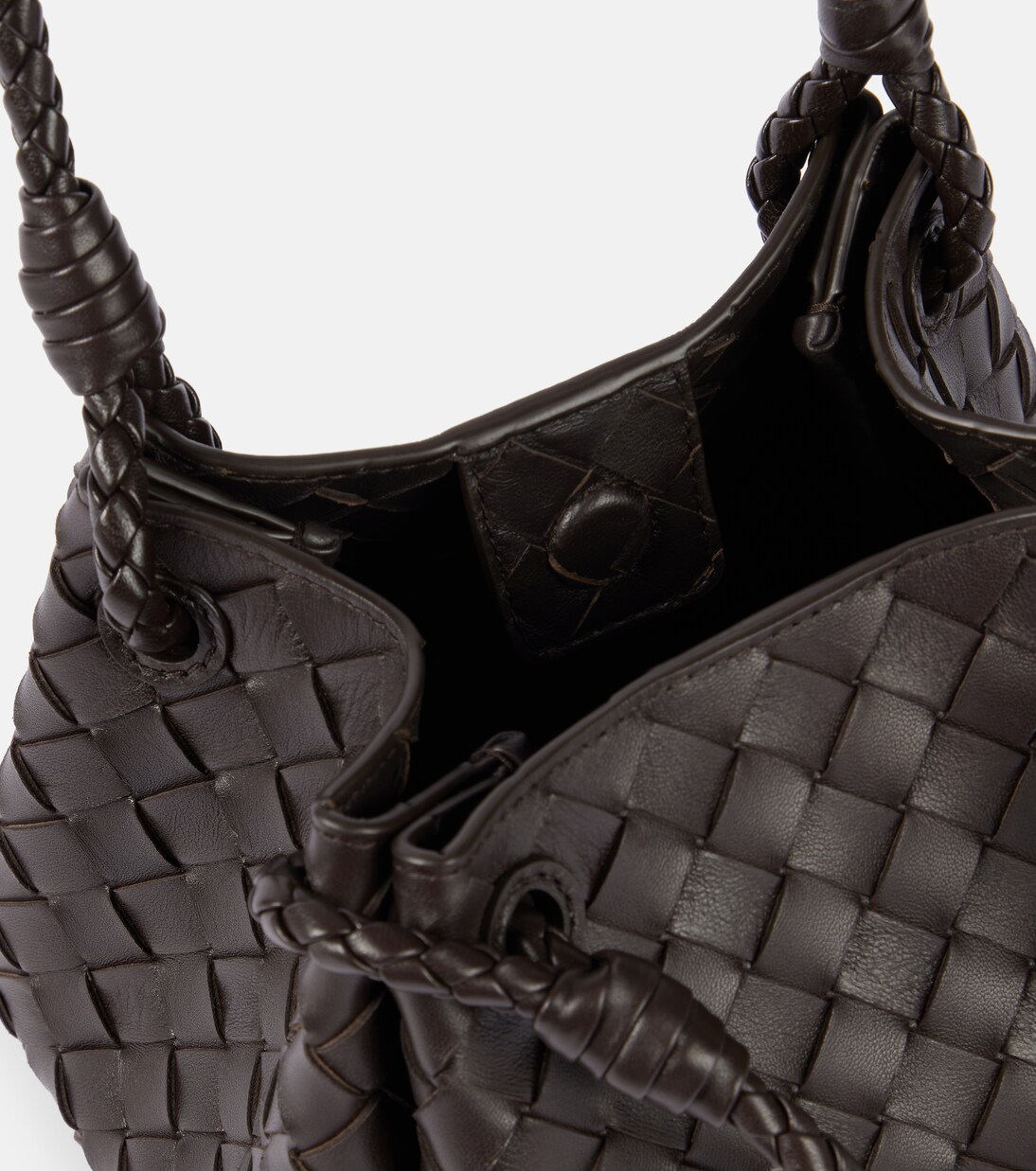 Parachute Small Intrecciato leather shoulder bag | Bottega Veneta