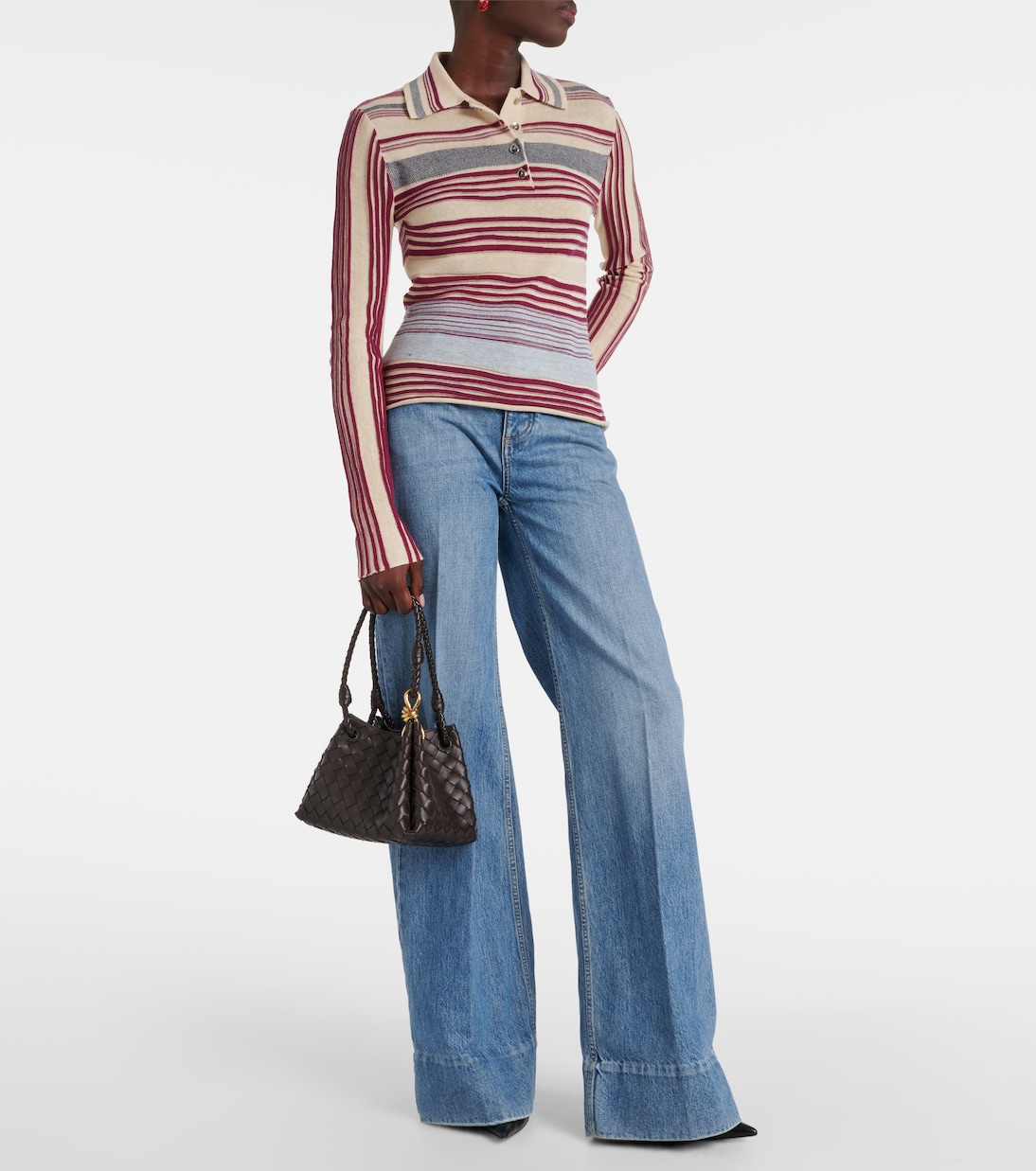 Parachute Small Intrecciato leather shoulder bag | Bottega Veneta