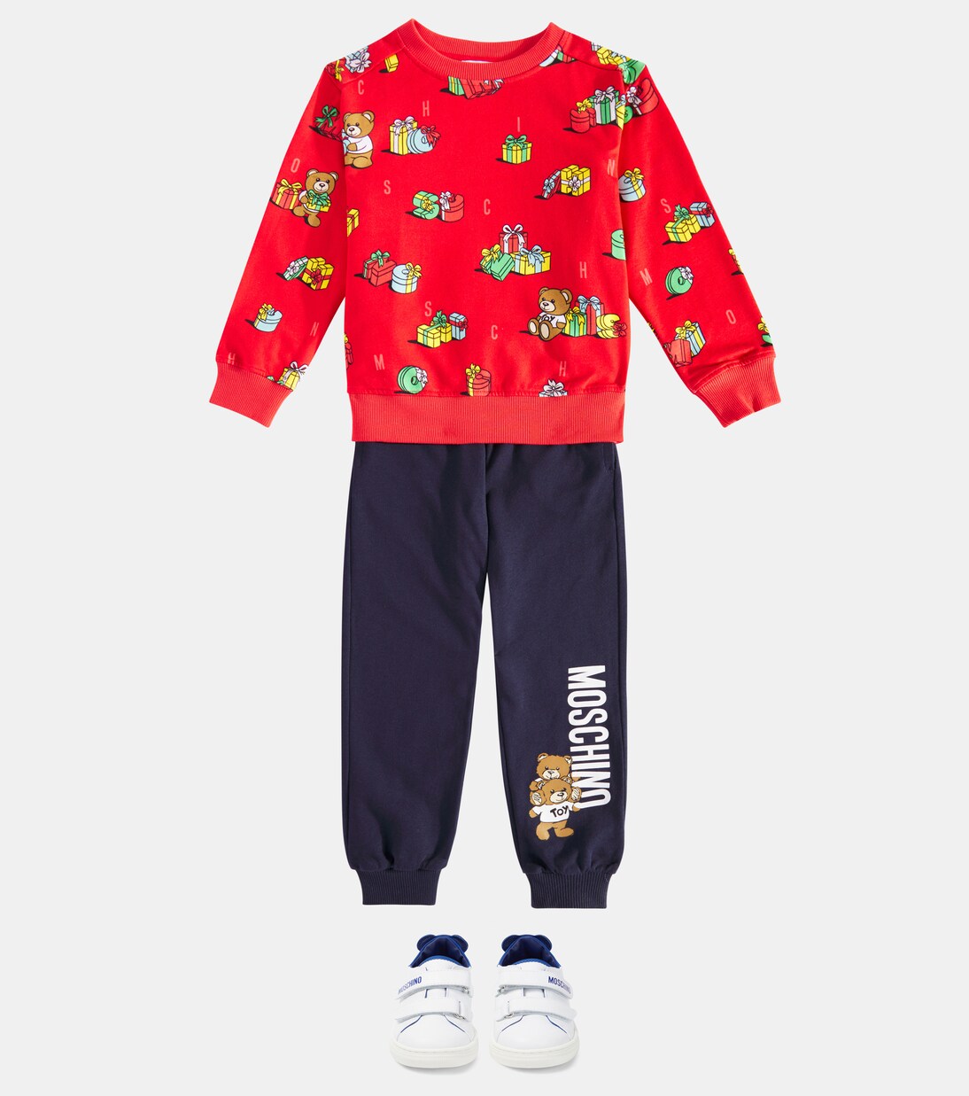 Teddy Bear printed cotton sweatshirt | Moschino Kids