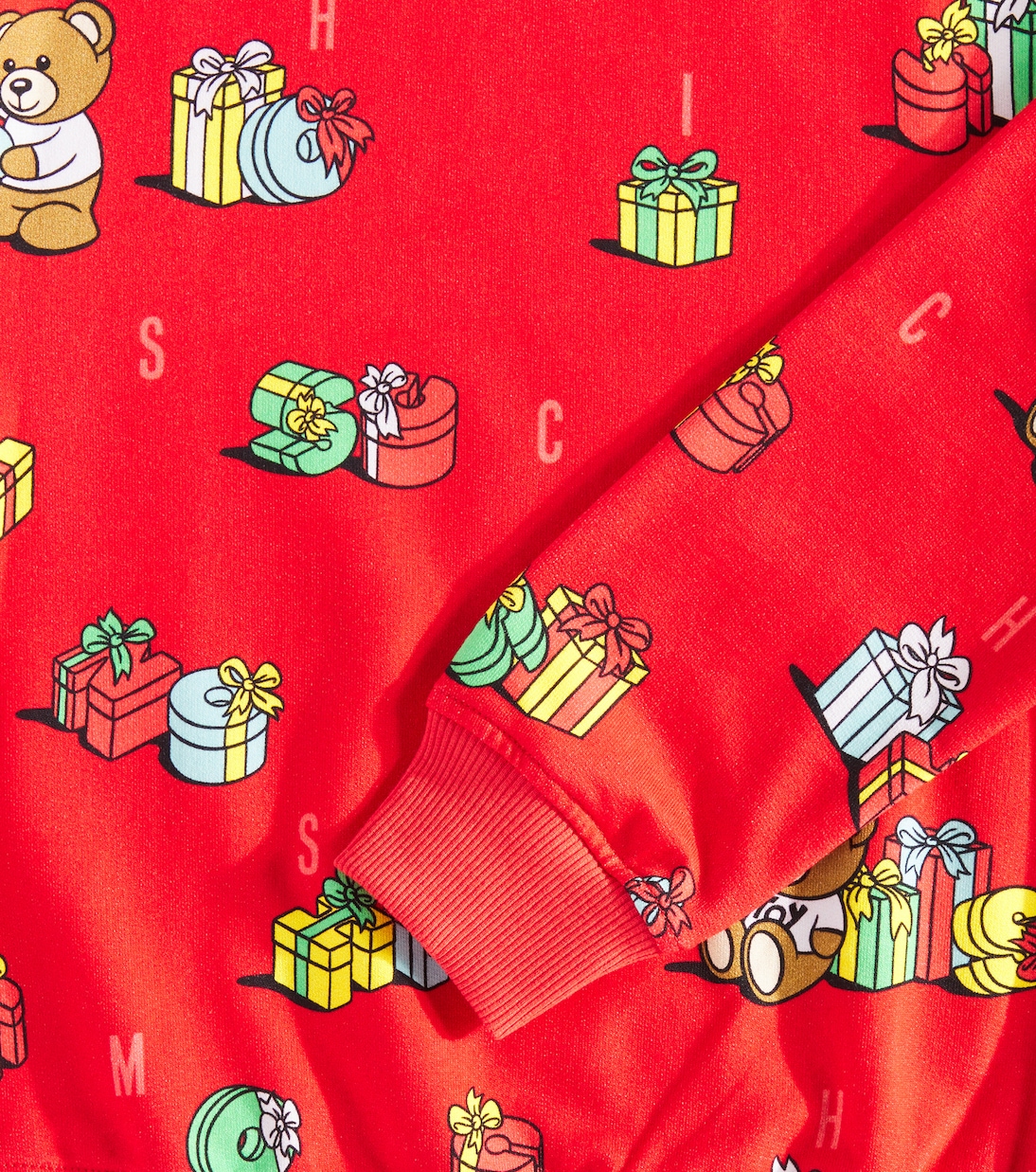 Teddy Bear printed cotton sweatshirt | Moschino Kids