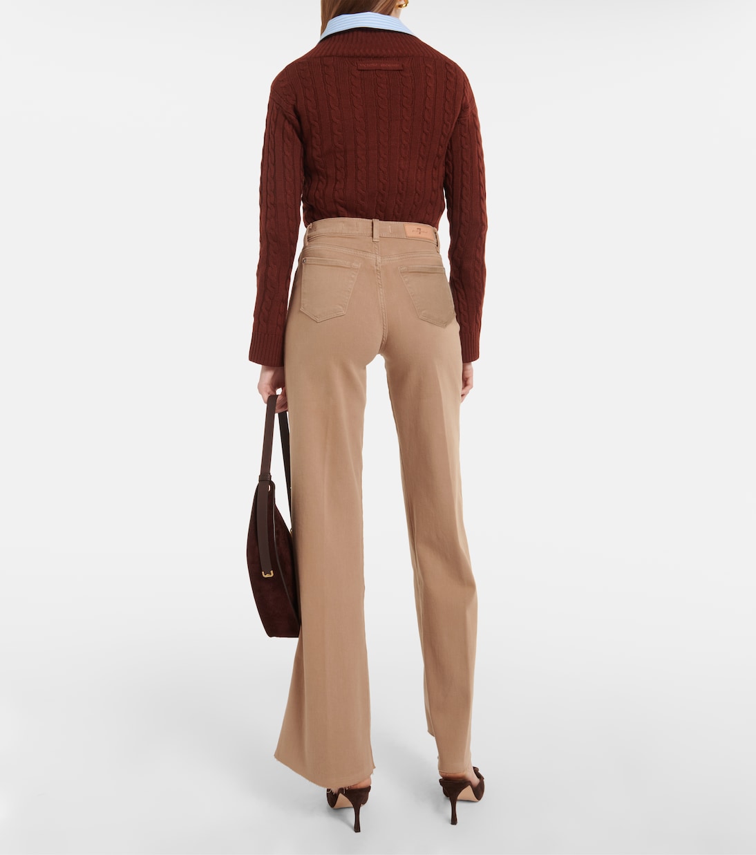 Jeans anchos Lotta de tiro alto | 7 For All Mankind