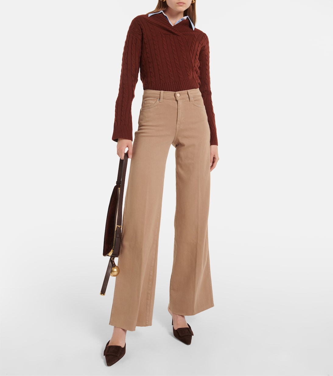 Jeans anchos Lotta de tiro alto | 7 For All Mankind