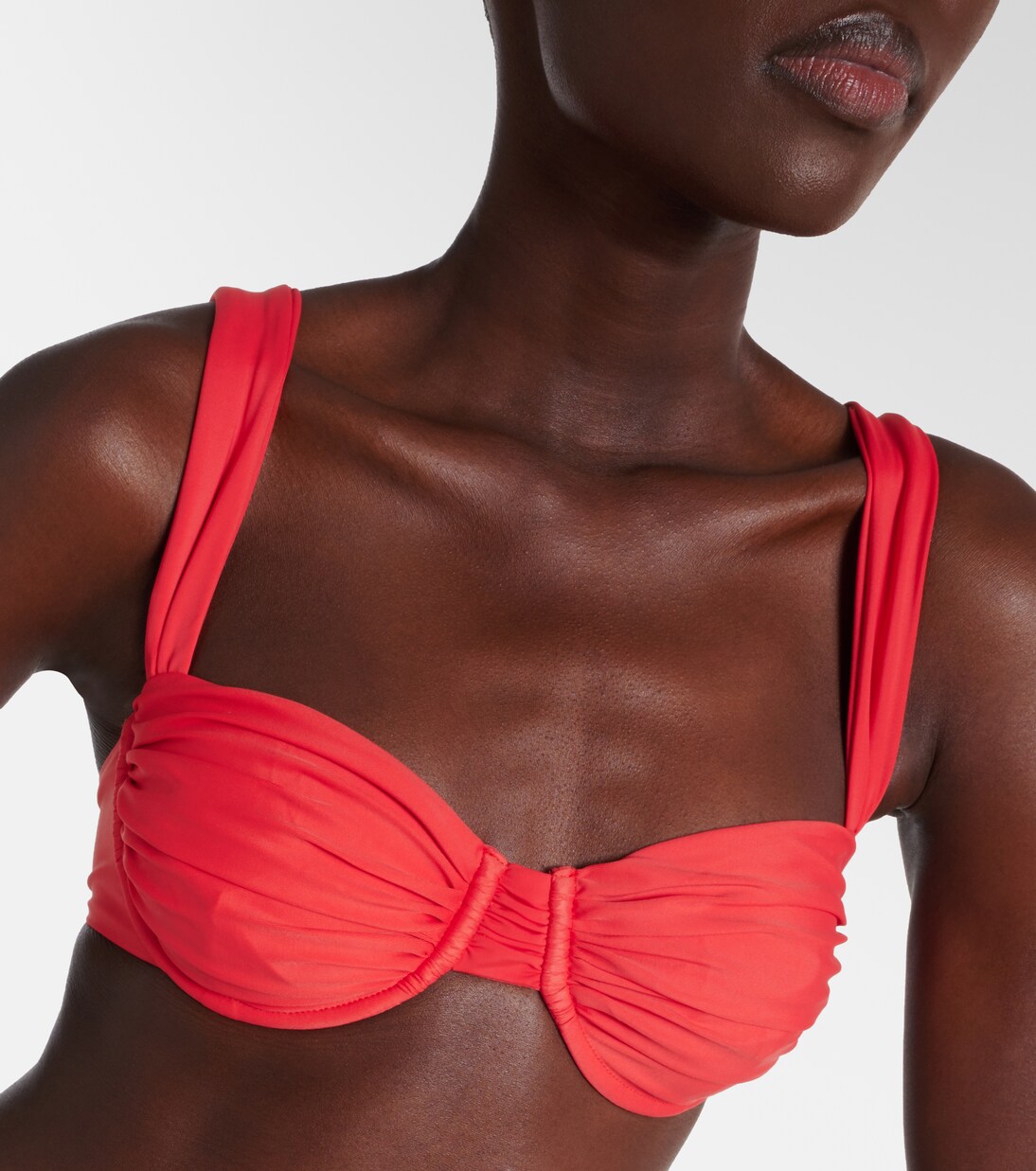 Balconette ruched bikini top | Faithfull