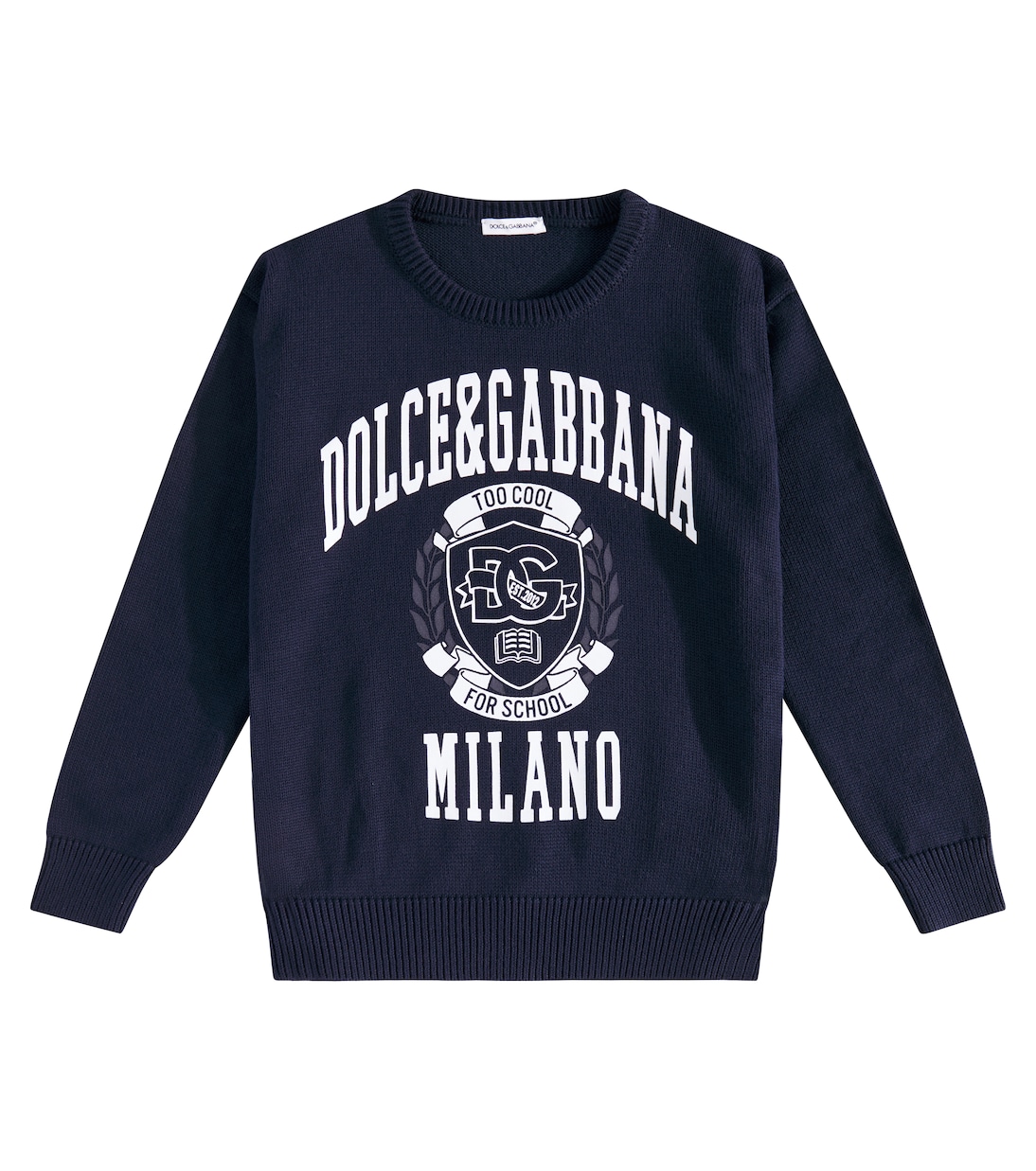 Printed cotton sweater | Dolce&Gabbana Kids