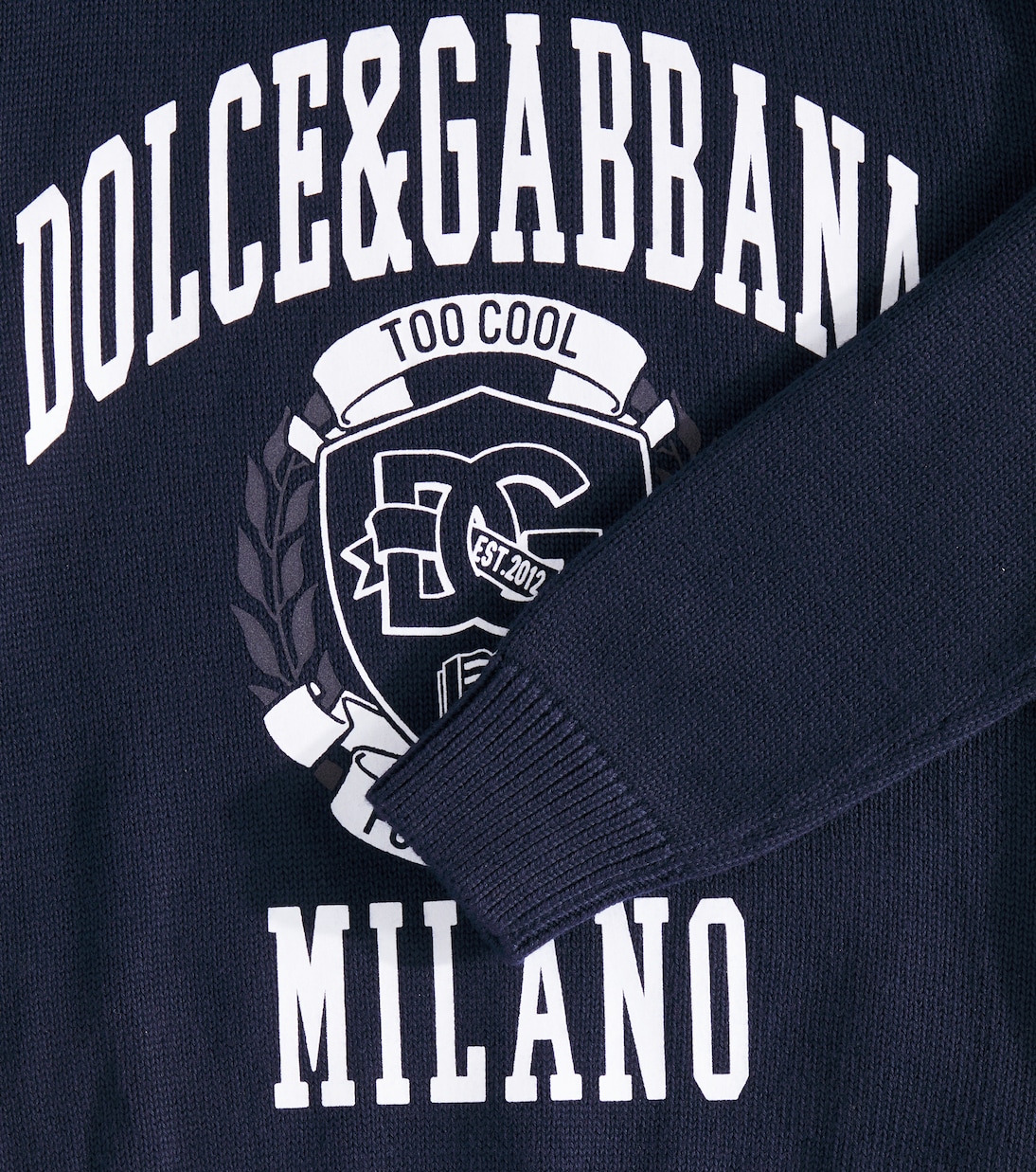 Printed cotton sweater | Dolce&Gabbana Kids