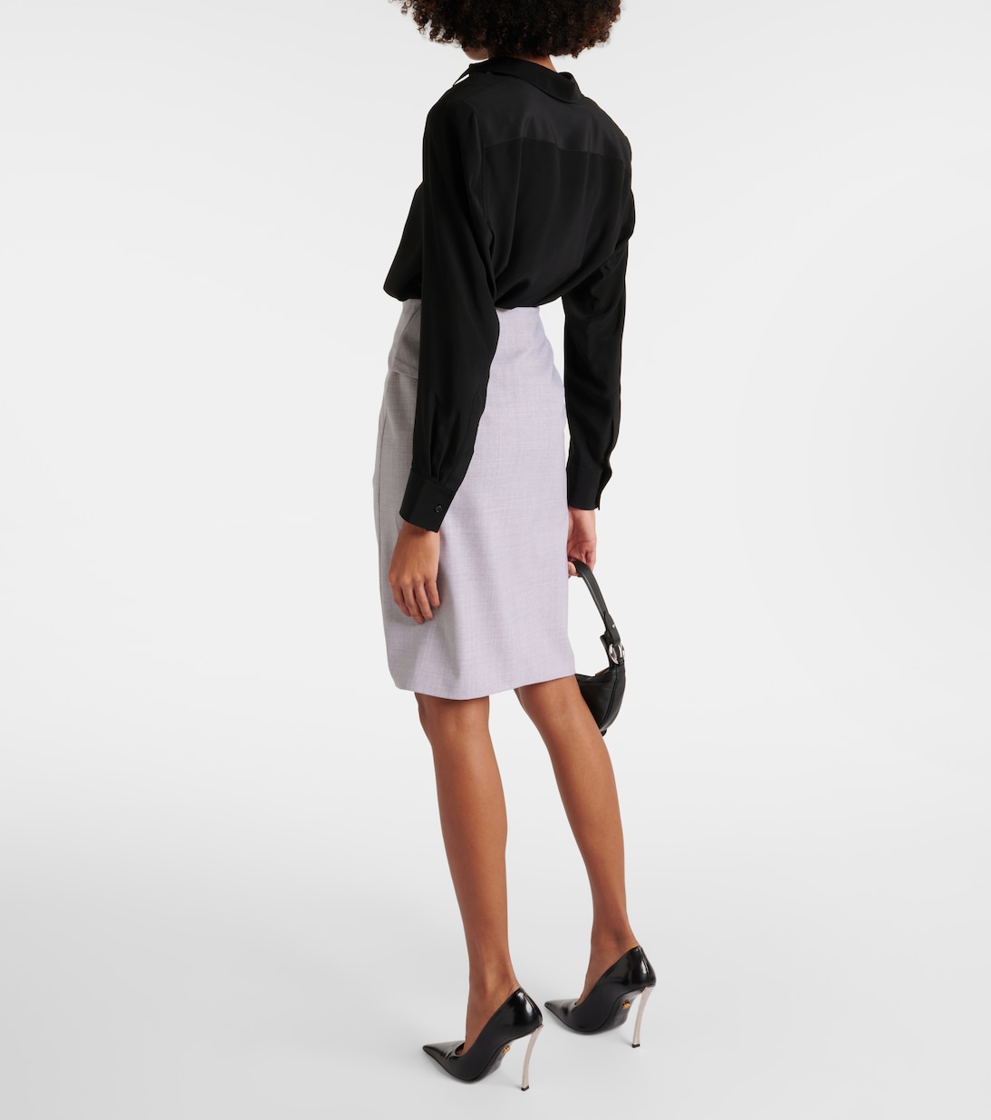 Bleistiftrock aus einem Wollgemisch | Versace