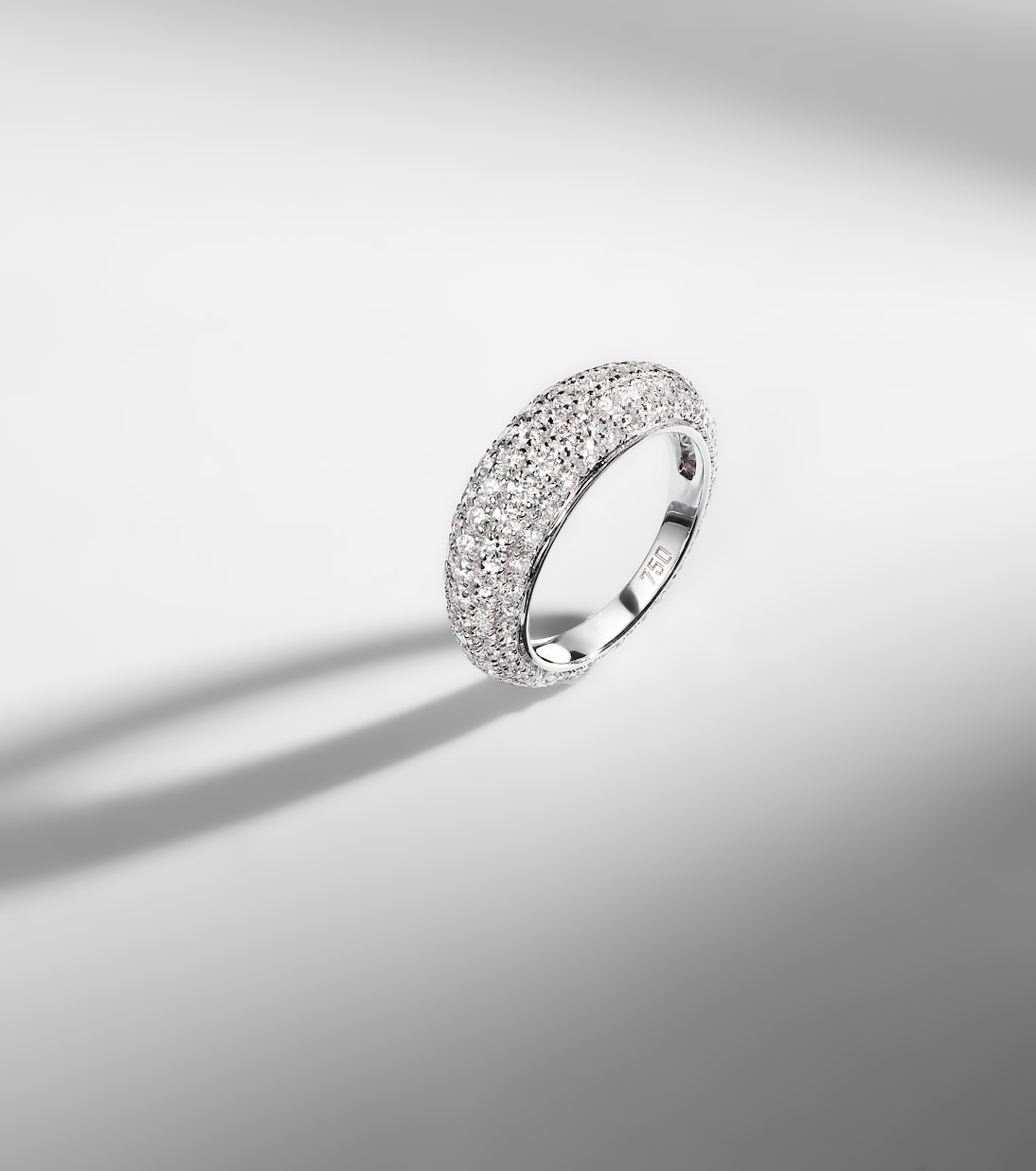 Ring Diamond Disco aus 18kt Weißgold mit Diamanten | Kamyen