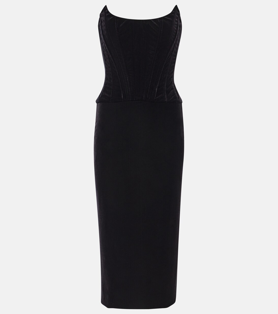 Bustier-Kleid aus Samt | Dolce&Gabbana