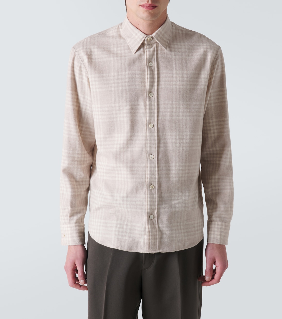 Checked cotton flannel shirt | Zegna