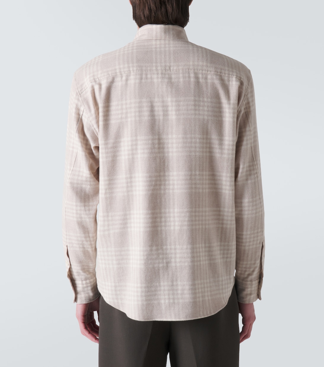 Checked cotton flannel shirt | Zegna