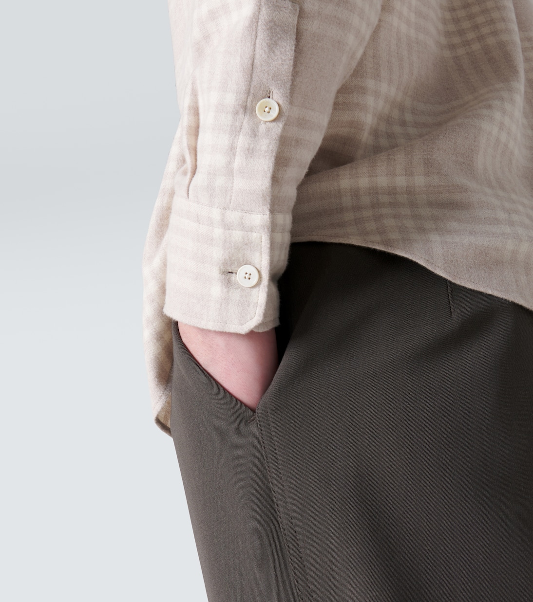 Checked cotton flannel shirt | Zegna