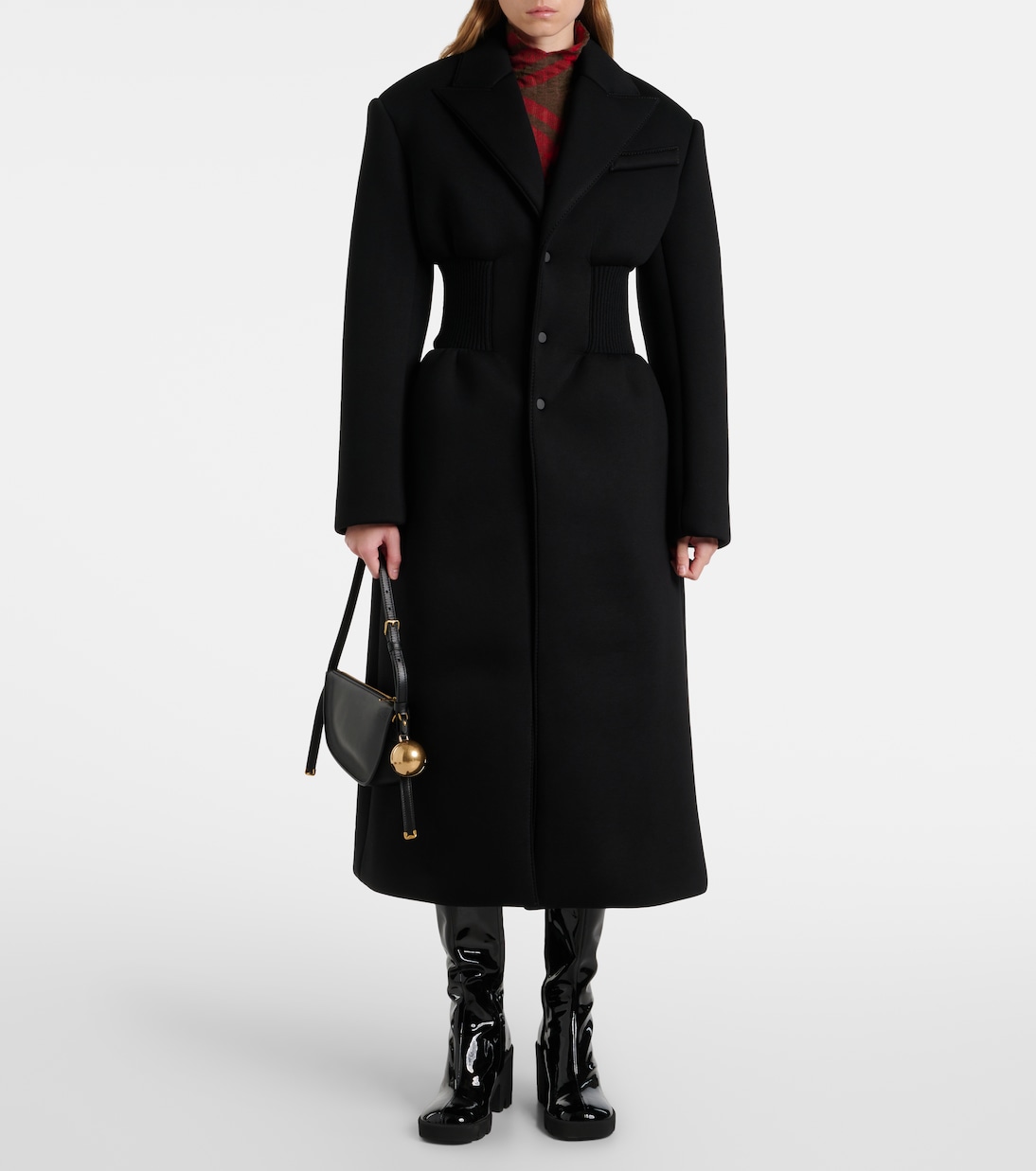 Abrigo Bonded de botonadura simple | Wardrobe.NYC