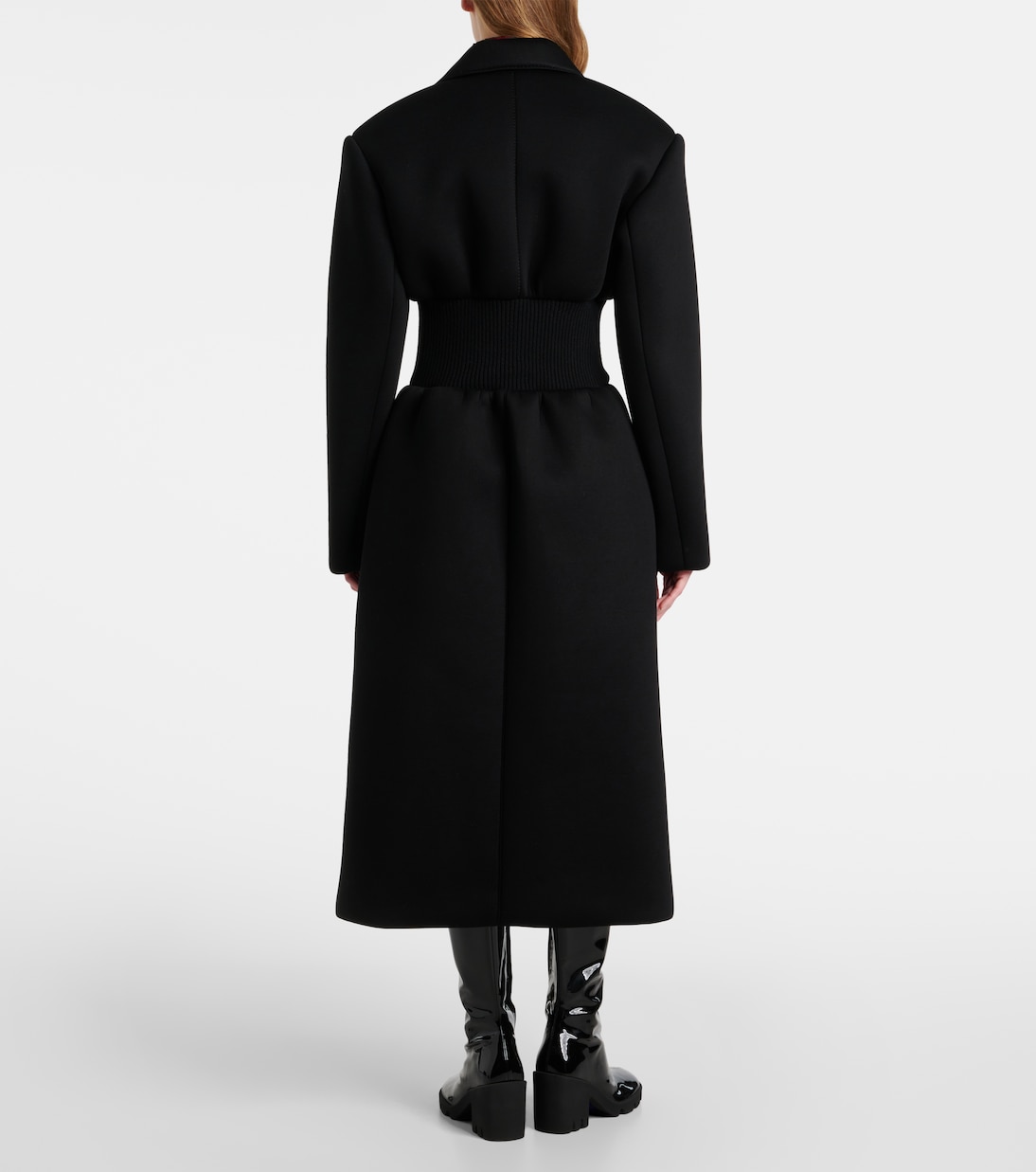 Abrigo Bonded de botonadura simple | Wardrobe.NYC